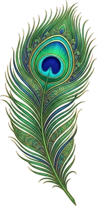 Peacock Feather Left